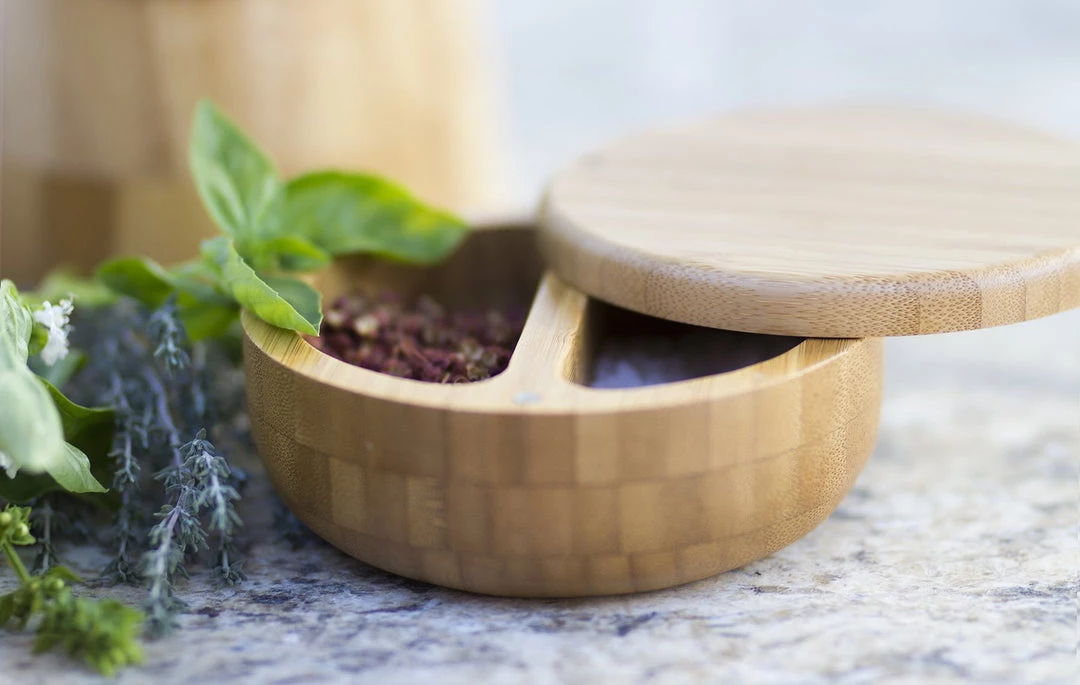 Storage & Organization Totally Bamboo Salt Keeper Duet 3 Storage & Organization Totally Bamboo Salt Keeper Duet