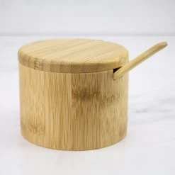Storage & Organization Totally Bamboo Little Dipper Bamboo Salt Box With Spoon