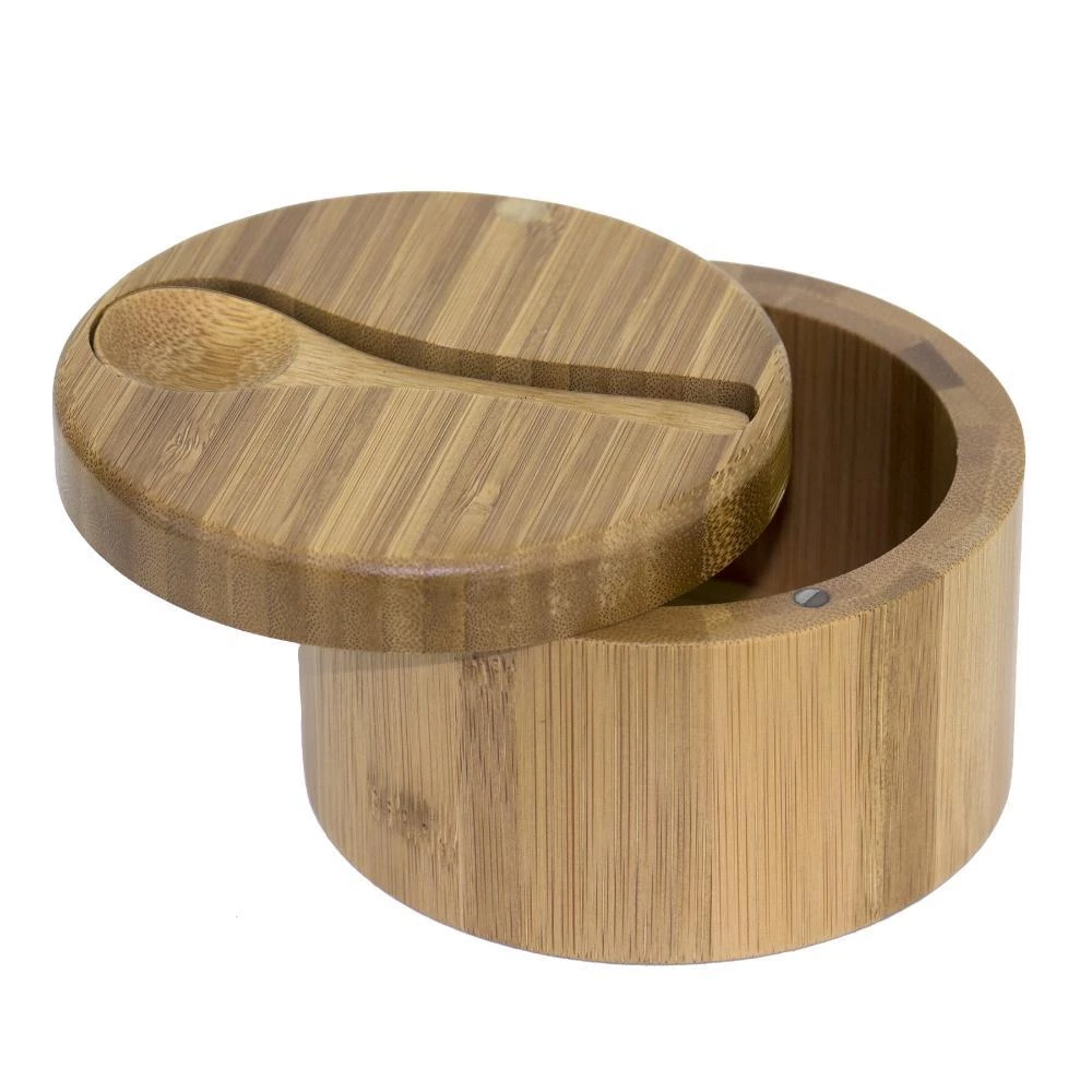 Storage & Organization Totally Bamboo Big Dipper Bamboo Salt Box With Spoon 1 Storage & Organization Totally Bamboo Big Dipper Bamboo Salt Box With Spoon
