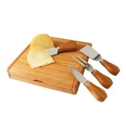 True Fabrications Bamboo Cheese Board And Tool Set Cheese/Cutting Boards