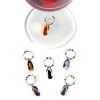 True Fabrications Glass Flip Flop Wine Charms