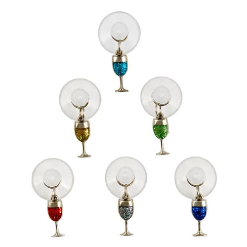 True Fabrications Glitter Wine Charms Wine Glass Accessories 1 True Fabrications Glitter Wine Charms Wine Glass Accessories