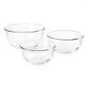OXO Good Grips 3-Piece Clear Glass Mixing Bowl Set Cook With OXO