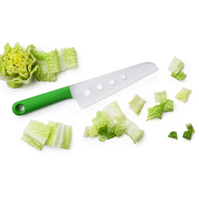 Cook With OXO OXO Good Grips Plastic Lettuce Knife In Green/White 1 Cook With OXO OXO Good Grips Plastic Lettuce Knife In Green/White