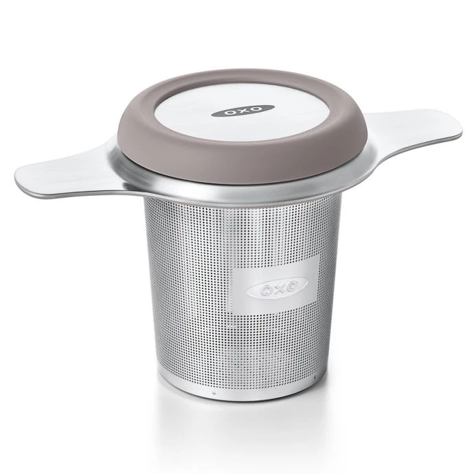 OXO Good Grips Stainless Steel Tea Infuser Basket In Black OXO Coffee & Beverage 2 OXO Good Grips Stainless Steel Tea Infuser Basket In Black OXO Coffee & Beverage