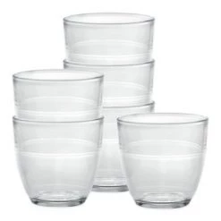 Duralex Glassware Duralex Gigogne 7 3/4-Ounce Glasses (Set Of 6)