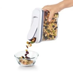 Organize With OXO OXO Good Grips 25.6 Oz. Clear Food Container With Dispenser Top In White