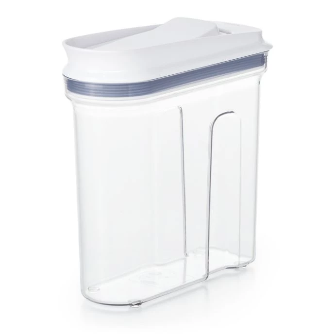Organize With OXO OXO Good Grips 38.4 Oz. Clear Food Container With Dispenser Top In White 2 Organize With OXO OXO Good Grips 38.4 Oz. Clear Food Container With Dispenser Top In White