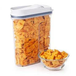 Organize With OXO OXO Good Grips 51.2 Oz. Clear Food Container With Dispenser Top In White 8 Organize With OXO OXO Good Grips 51.2 Oz. Clear Food Container With Dispenser Top In White