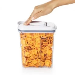 Organize With OXO OXO Good Grips 51.2 Oz. Clear Food Container With Dispenser Top In White 10 Organize With OXO OXO Good Grips 51.2 Oz. Clear Food Container With Dispenser Top In White