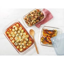 OXO Good Grips 14-Piece Glass Baking Dish Set With Lids Bake With OXO