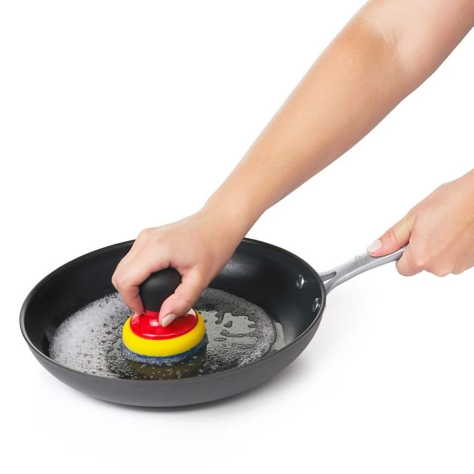 OXO Good Grips 3-Pack Multicolor Non-Scratch Palm Scrubbers 3 OXO Good Grips 3-Pack Multicolor Non-Scratch Palm Scrubbers