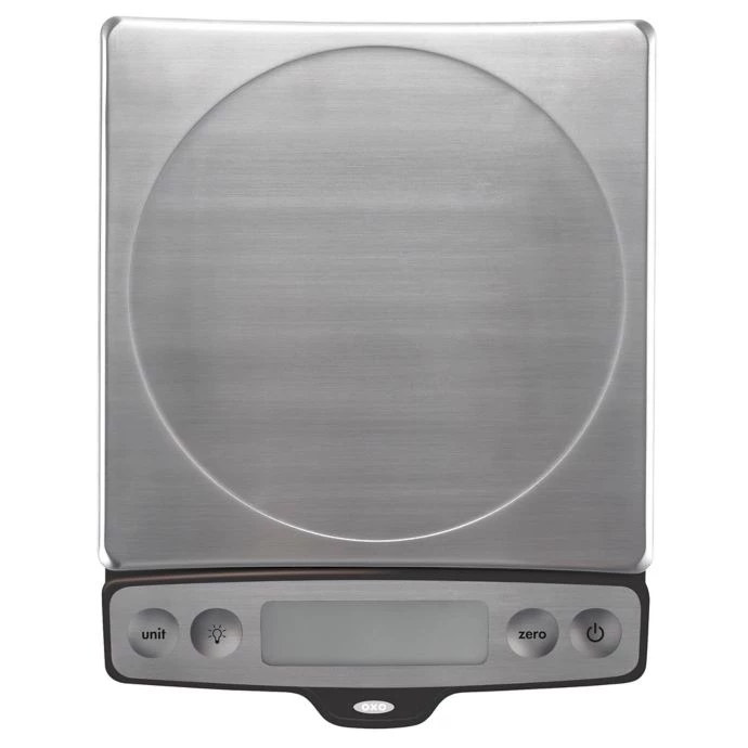OXO 22-Pound Food Scale With Pull-Out Display Cook With OXO 1 OXO 22-Pound Food Scale With Pull-Out Display Cook With OXO