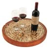 True Fabrications Lazy Susan Cork Display