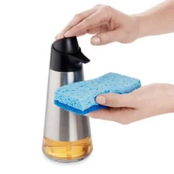 OXO Shower & Bathroom OXO Good Grips 15-Fluid Ounce Stainless Steel Dish Soap Dispenser 7 OXO Shower & Bathroom OXO Good Grips 15-Fluid Ounce Stainless Steel Dish Soap Dispenser