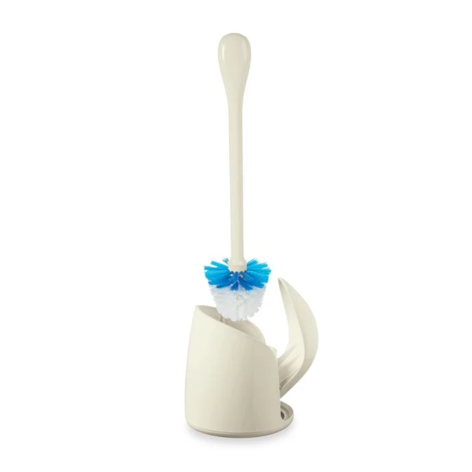 OXO Good Grips Compact Toilet Brush And Canister - Biscuit Clean With OXO 2 OXO Good Grips Compact Toilet Brush And Canister - Biscuit Clean With OXO