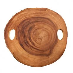 True Fabrications Wood Slice Cheese Board