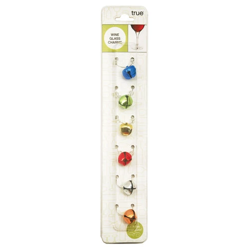 Wine Glass Accessories True Fabrications Jingle Bell Wine Charms 2 Wine Glass Accessories True Fabrications Jingle Bell Wine Charms