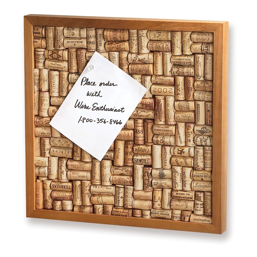 Wine Enthusiast Work Cork Board Kit 1 Wine Enthusiast Work Cork Board Kit
