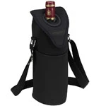 Picnic At Ascot Neoprene Single Bottle Tote - Black
