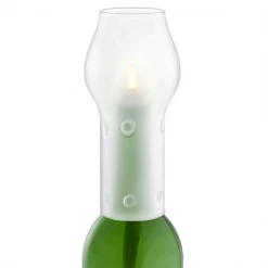 Epic Products Glass Bottle Chimney- Frosted Wine Bottle Accessories