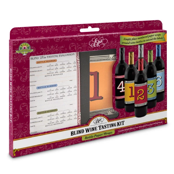 Epic Products Blind Wine Tasting Set- Paper Wraps 2 Epic Products Blind Wine Tasting Set- Paper Wraps