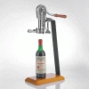 Shopwinestuff Stationary Corkscrews Wine Enthusiast Legacy Stationary Corkscrew With Birch Stand- Antique Pewter
