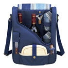 Picnic At Ascot Two Bottle Wine & Cheese Cooler W/ Glasses