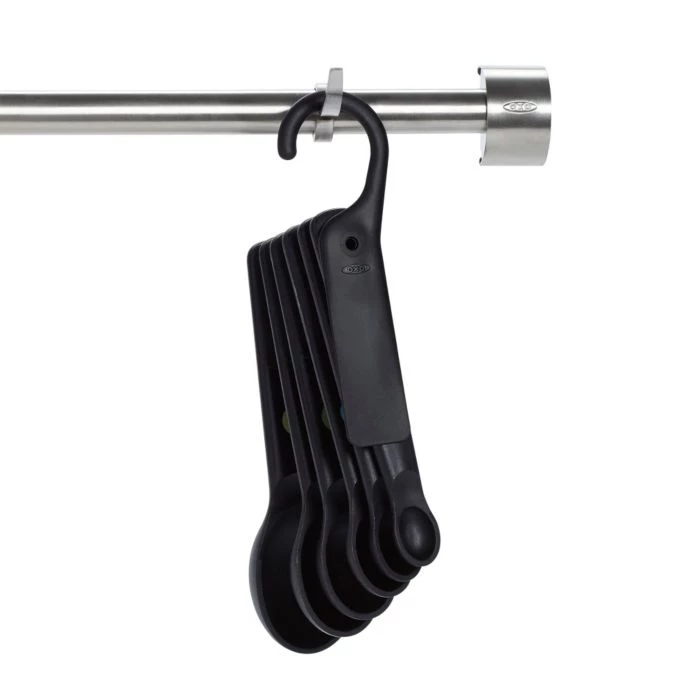 OXO Good Grips 7-Piece Plastic Measuring Spoons In Black Cook With OXO 2 OXO Good Grips 7-Piece Plastic Measuring Spoons In Black Cook With OXO