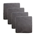 True Fabrications Slate Coasters Set Wine Glass Accessories