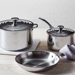 Le Creuset 5 Piece Stainless Steel Cookware Set