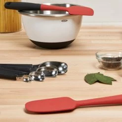Cook With OXO OXO Good Grips Medium Silicone Spoon Spatula In Red