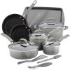 Rachael Ray Brights Nonstick 14 Piece Cookware Set - Gray