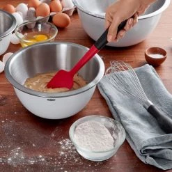 OXO Good Grips 3-Piece Stainless Steel Mixing Bowl Set