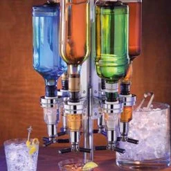 Pampered Grape Liquor Shot Dispensers The Perfect Shot Six Bottle Dispenser