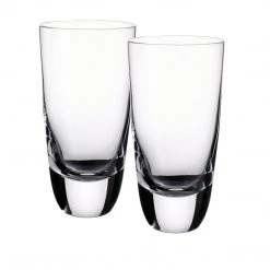 Villeroy & Boch American Bar Straight Bourbon 6 Inch Hiball Tumbler, Set Of 2 Villeroy & Boch American Bar Glassware