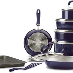 Rachael Ray Create Delicious Nonstick Cookware Pots And Pans Set, 13 Piece, Purple Shimmer 11 Rachael Ray Create Delicious Nonstick Cookware Pots And Pans Set, 13 Piece, Purple Shimmer