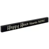 Epic Products Happy Hour Starts Now! Wood Block Sign- Large Wine / Beer Signs
