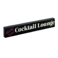 Epic Products Cocktail Lounge Wood Block Sign - Small Wine / Beer Signs
