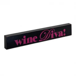 Epic Products Wine / Beer Signs Wine Diva! Wood Block Sign- Small