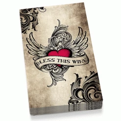Epic Products Bless This Wine Guest Towel Napkins Wine Bottle Accessories