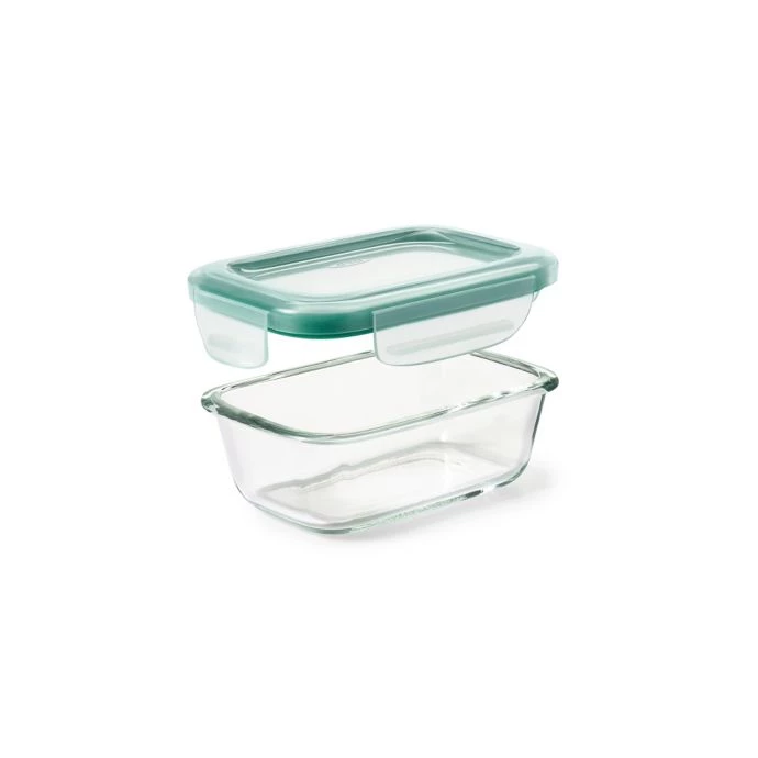 Organize With OXO OXO Good Grips 1.6-Cup Smart Seal Rectangle Glass Container 1 Organize With OXO OXO Good Grips 1.6-Cup Smart Seal Rectangle Glass Container