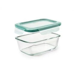 OXO Good Grips 3.5-Cup Smart Seal Rectangle Glass Container Organize With OXO