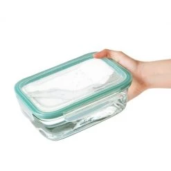 OXO Good Grips 8-Cup Smart Seal Rectangle Glass Container Organize With OXO