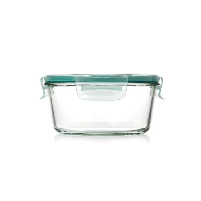 Organize With OXO OXO Good Grips 7-Cup Smart Seal Round Glass Container 2 Organize With OXO OXO Good Grips 7-Cup Smart Seal Round Glass Container