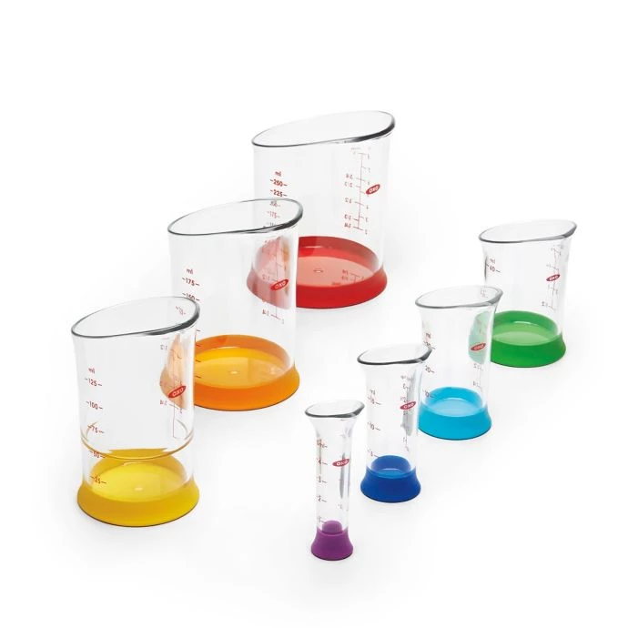 OXO Good Grips Plastic 7-Piece Measuring Beaker Set 1 OXO Good Grips Plastic 7-Piece Measuring Beaker Set