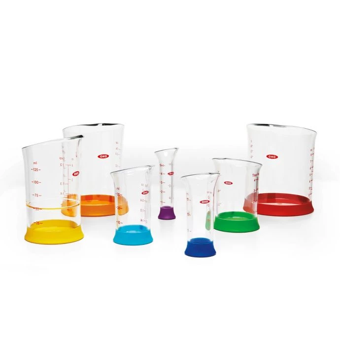 OXO Good Grips Plastic 7-Piece Measuring Beaker Set 2 OXO Good Grips Plastic 7-Piece Measuring Beaker Set