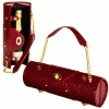 Picnic At Ascot Wine Carrier & Purse - Burgundy