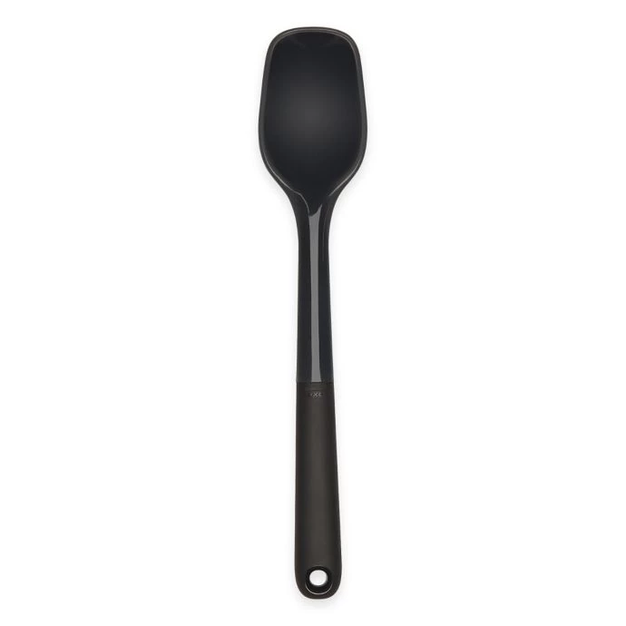 OXO Good Grips Small Silicone Spoon In Black Cook With OXO 2 OXO Good Grips Small Silicone Spoon In Black Cook With OXO