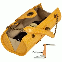 Picnic At Ascot Wine Carrier & Purse - Orange Wine Carry Bags 5 Picnic At Ascot Wine Carrier & Purse - Orange Wine Carry Bags